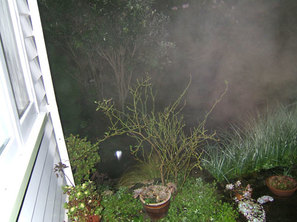 ectoplasm in mist from breath fake false ghost photo