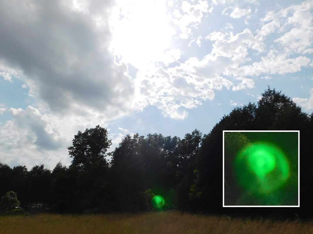 green optical flares