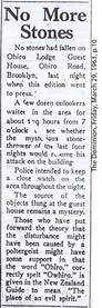 The Brooklyn Dodger stone throwing poltergeist case in Wellington New Zealand March 1963 Dominion newspaper clipping 3