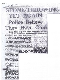 The Brooklyn Dodger stone throwing poltergeist case in Wellington New Zealand March 1963 Dominion newspaper clipping 2
