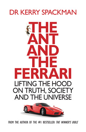 Cover of The Ant and the Ferrari, by Dr kerry Spackman, review by james Gilberd
