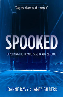 book cover of Spooked - Exploring the Paranormal in New Zealand, by Jo Davy & James Gilberd