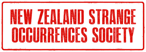 New Zealand Strange Occurrences Society logo, red