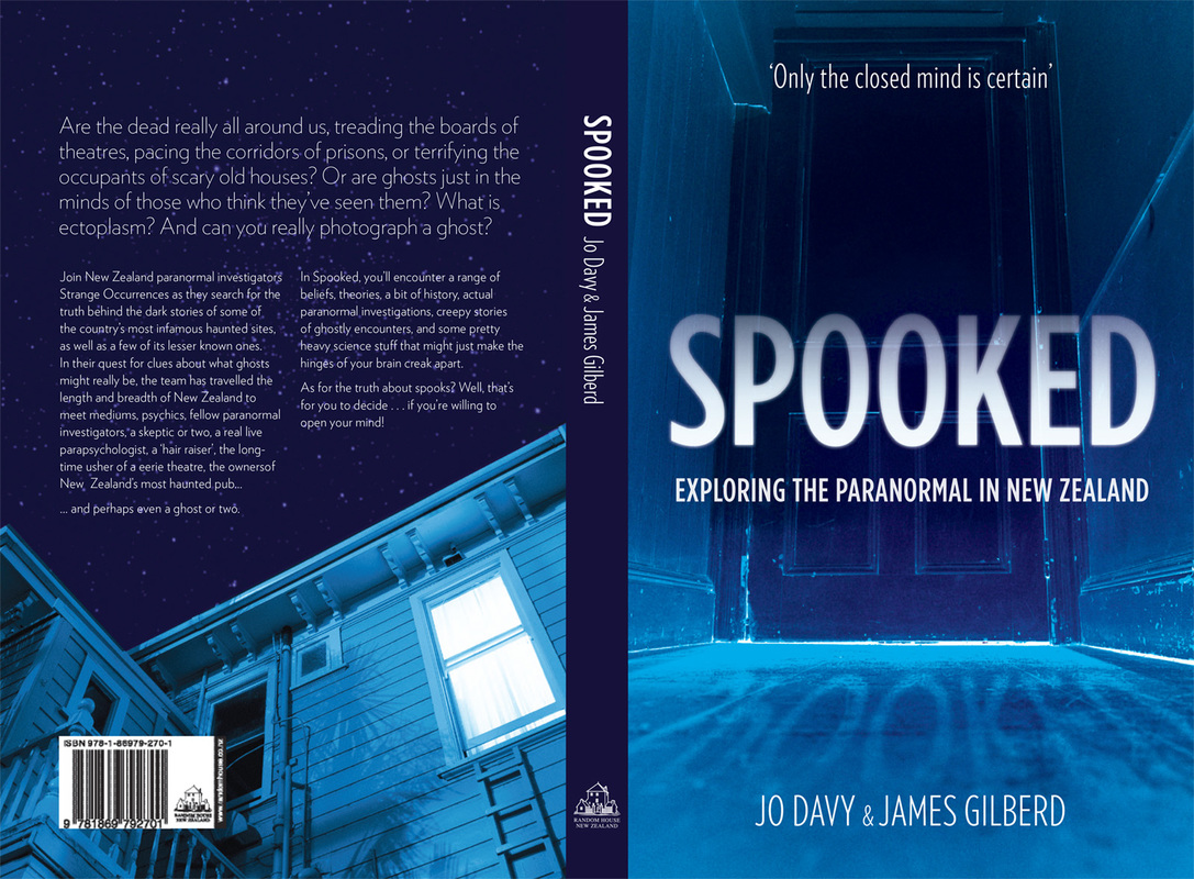 Cover of 'Spooked, Exploring the Paranormal in New Zealand' by Jo Davy & James Gilberd